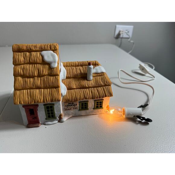 Department56 The Cottage of Bob Cratchit & Tiny Tim Heritage Village Collection - Picture 6 of 11